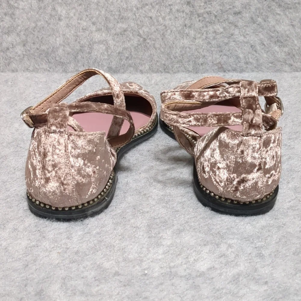Free People x Farylrobin Velvet Florence Flats Size 7 - Picture 5 of 11